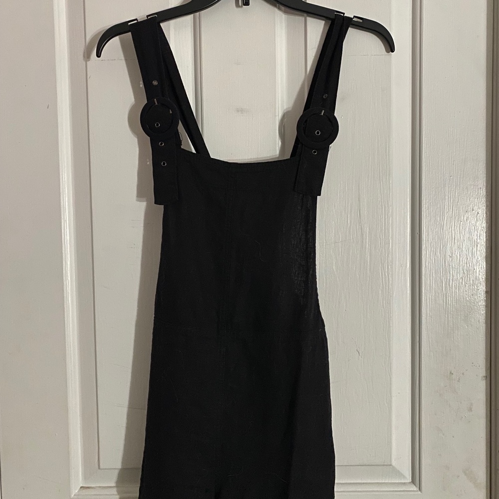 Short Black Overall